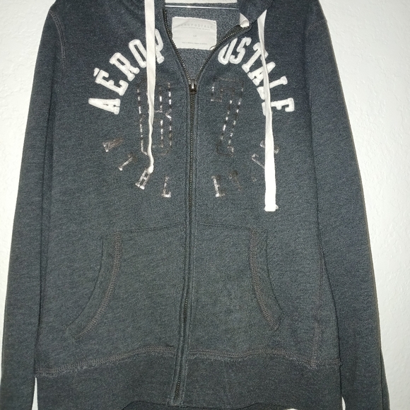 Aeropostale, womens large, dark gray hoodie. - Picture 3 of 6